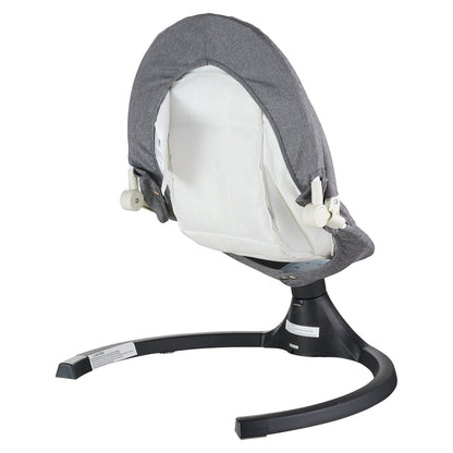 Baby Swing For Infants 5 Speeds 3 Seat Positions Remote Control Toy Bar 3 Toys